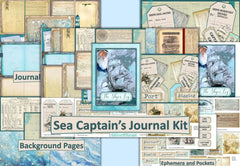 Nautical Junk Journal Clipart Bundle - CraftNest - Digital Crafting and Art