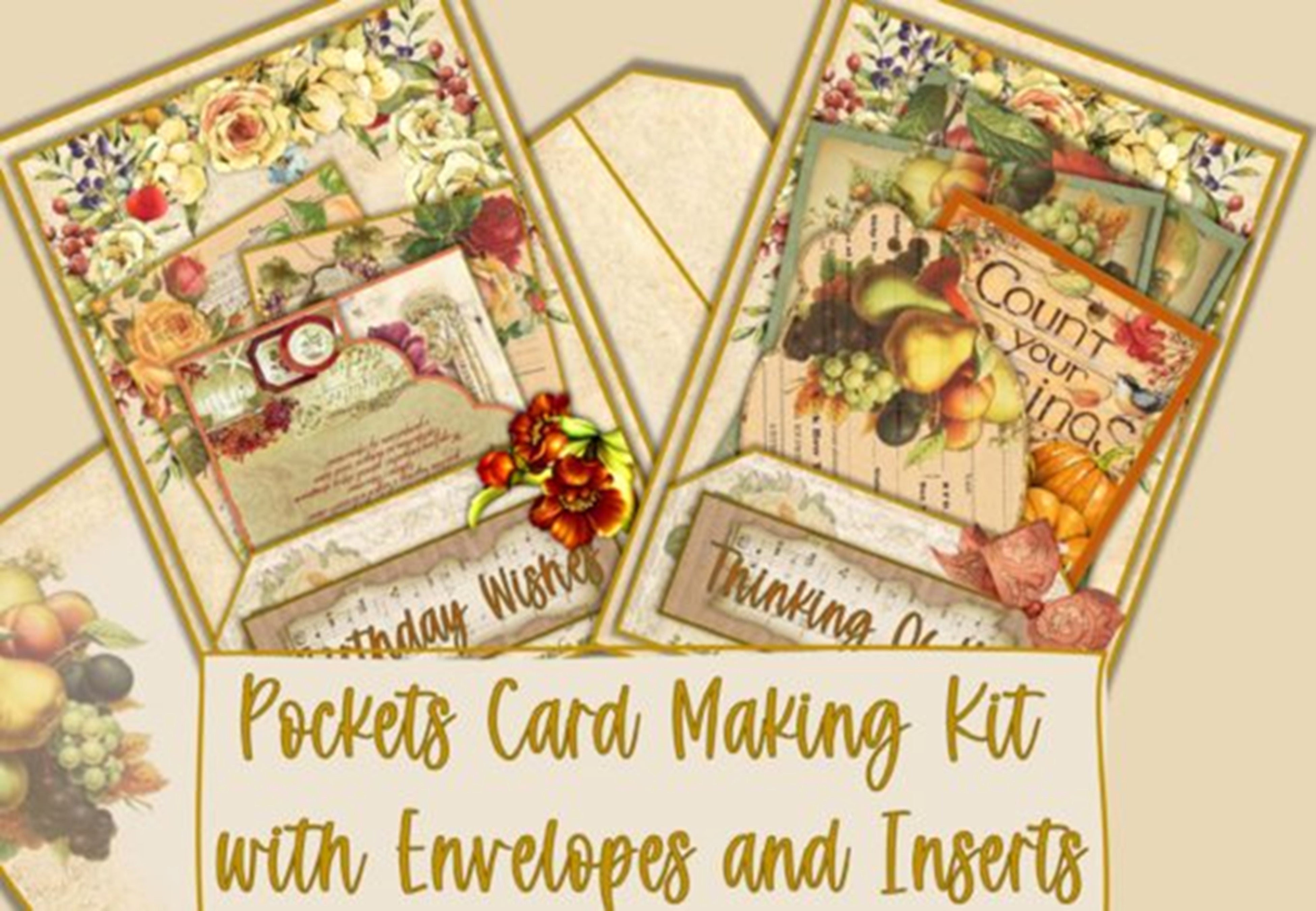 Autumn Fall Card Making Junk Journal Bundle