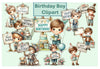 Birthday Boy Clipart Bundle