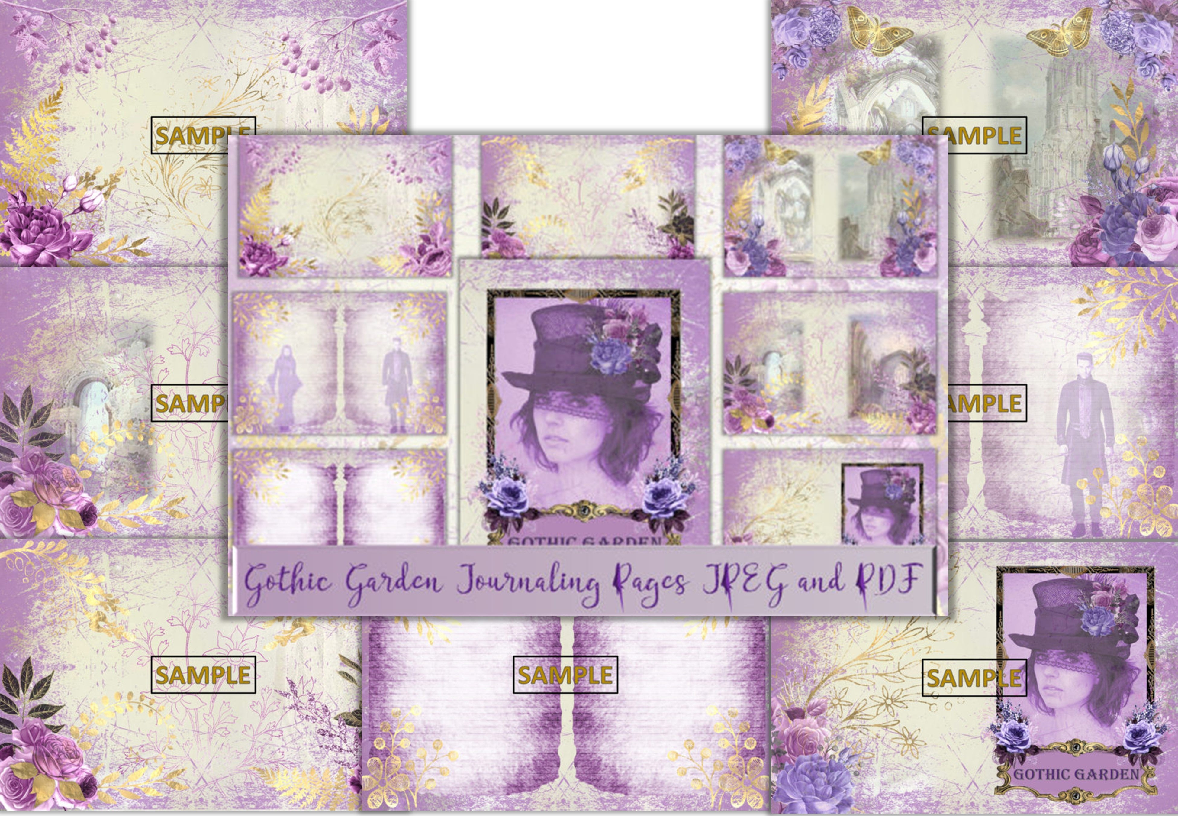 Gothic Garden Junk Journal Bundle - CraftNest - Digital Crafting and Art