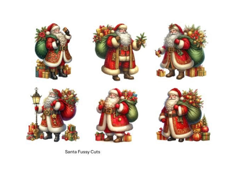Christmas Santa Clipart Bundle - CraftNest - Digital Crafting and Art