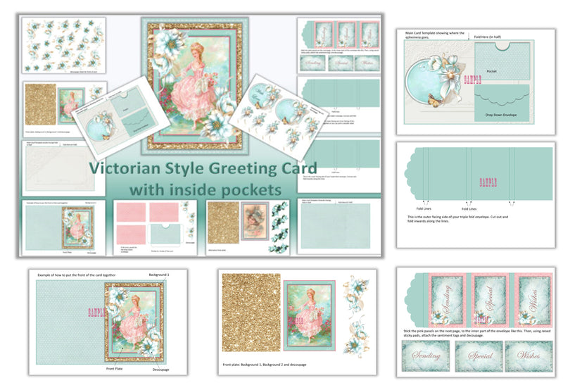 Victorian Greeting Card Junk Journal Clipart Bundle - CraftNest - Digital Crafting and Art