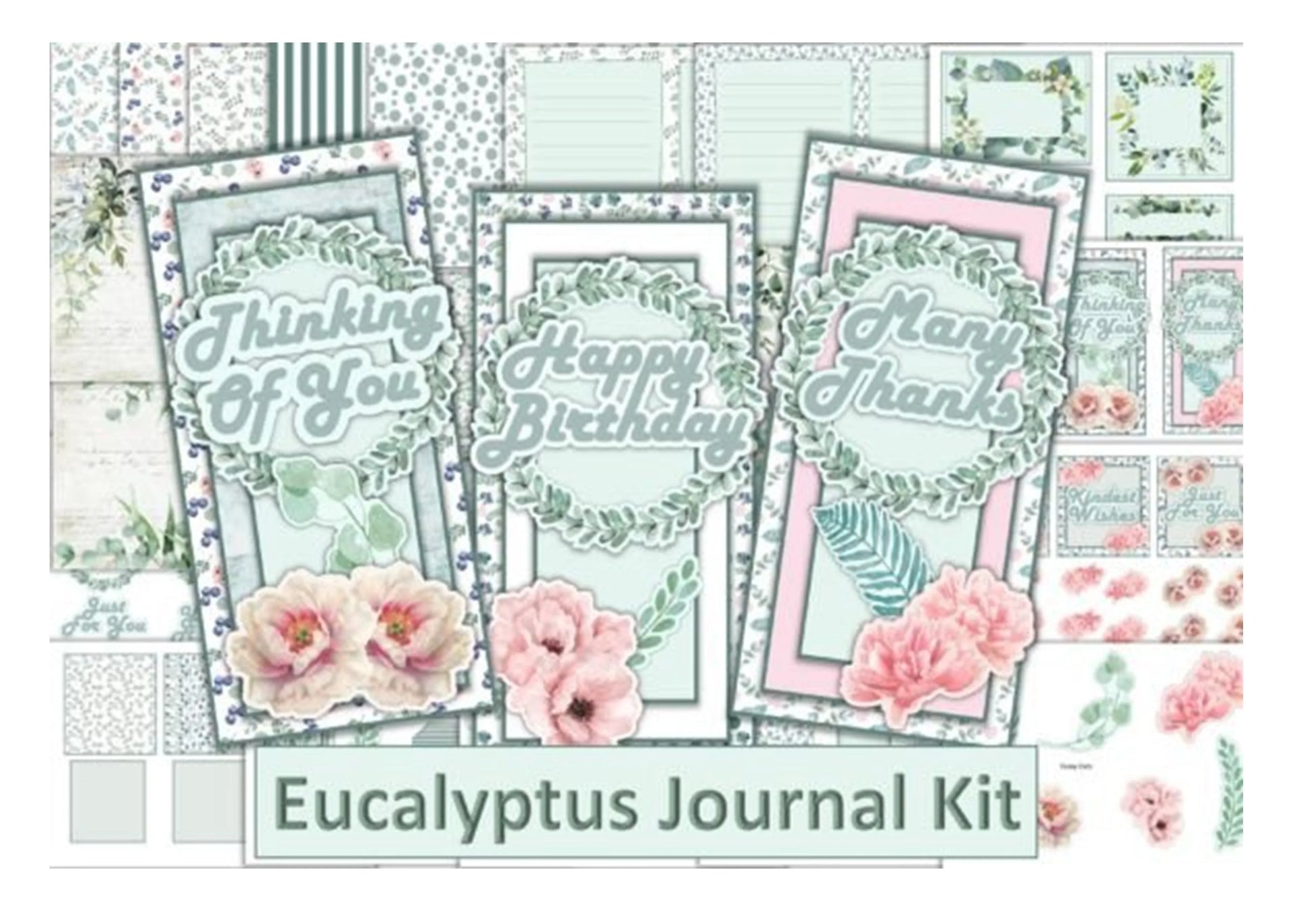Eucalyptus Junk Journal Clipart Bundle - CraftNest - Digital Crafting and Art