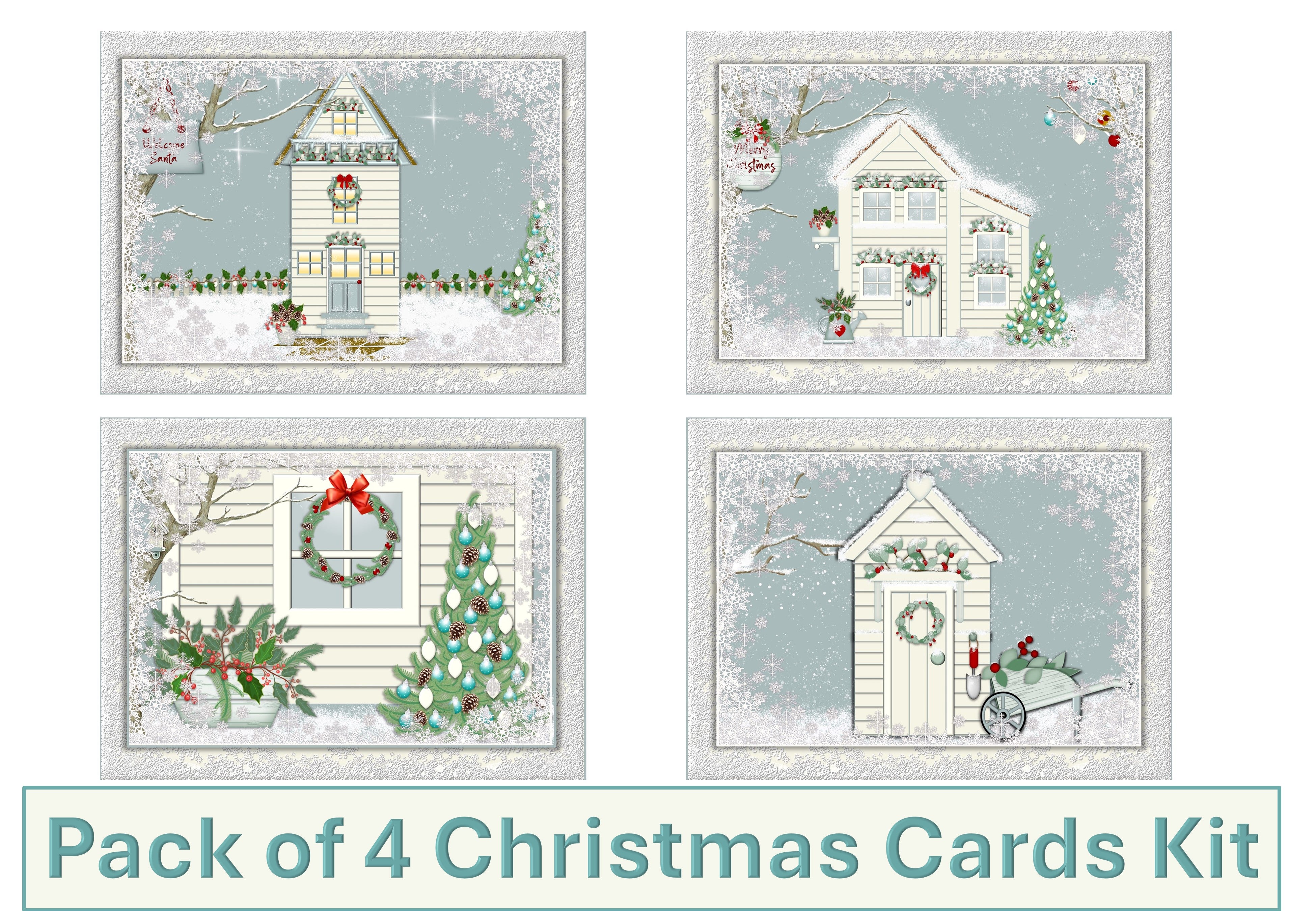 Christmas Card Making Junk Journal Kit