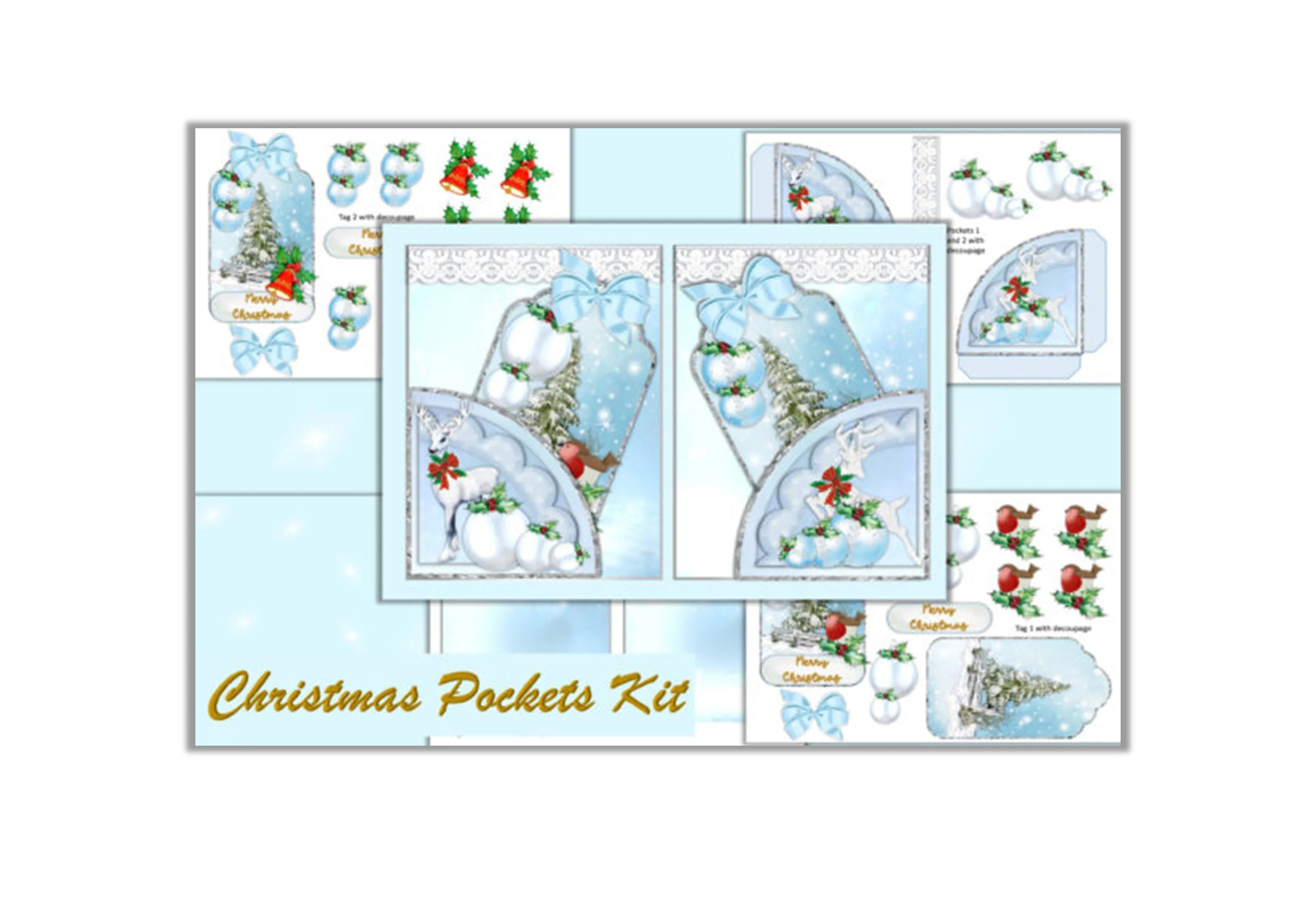 Christmas Pockets Clipart Bundle - CraftNest - Digital Crafting and Art
