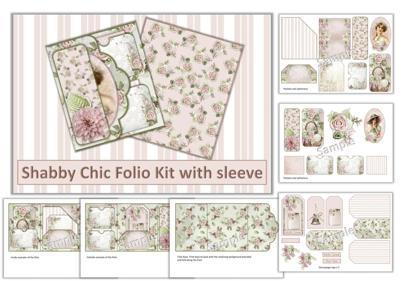 Shabby Chic Junk Journal Folio Clipart Bundle - CraftNest - Digital Crafting and Art