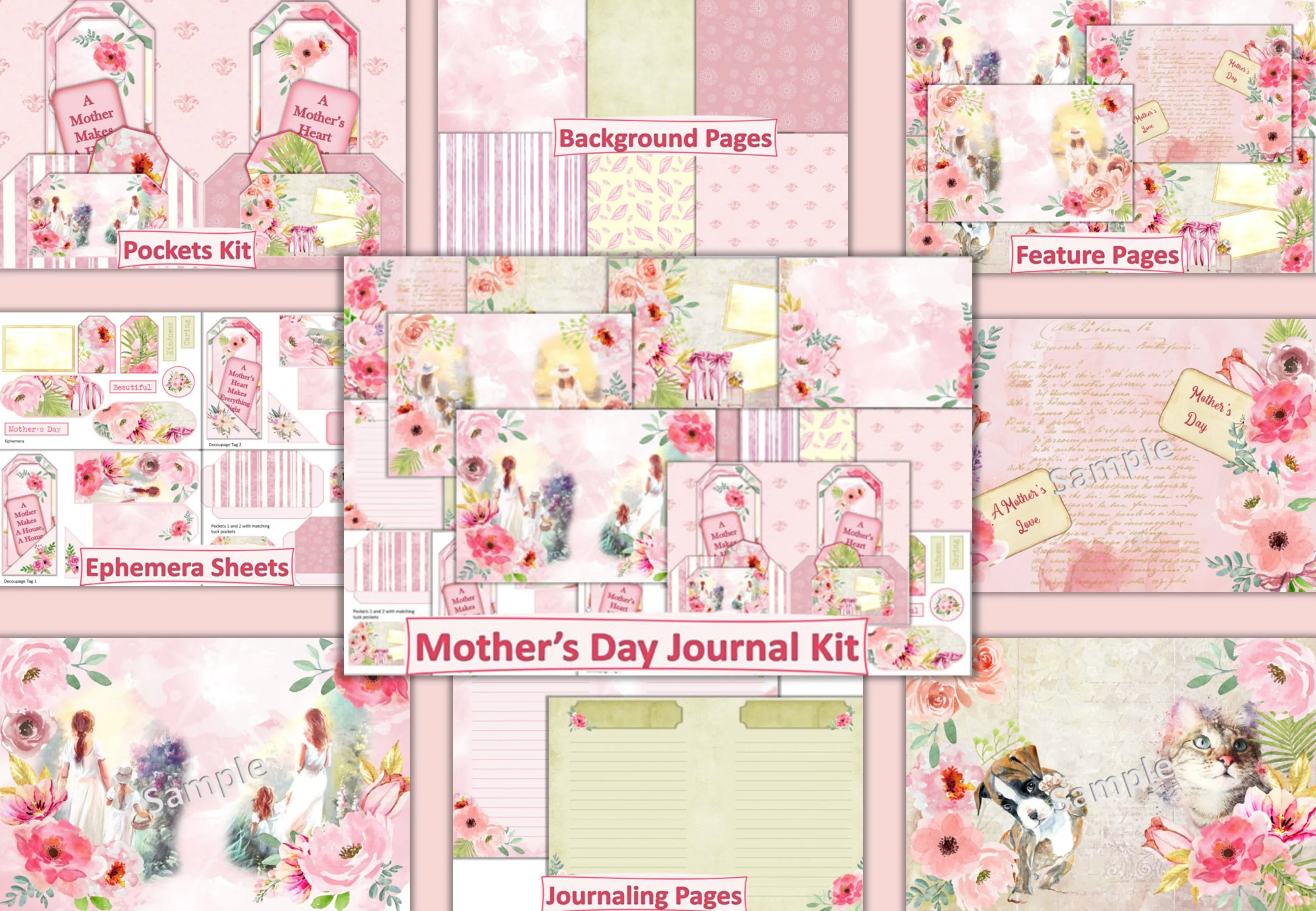 Mother's Day Free Clipart Bundle - CraftNest - Digital Crafting and Art