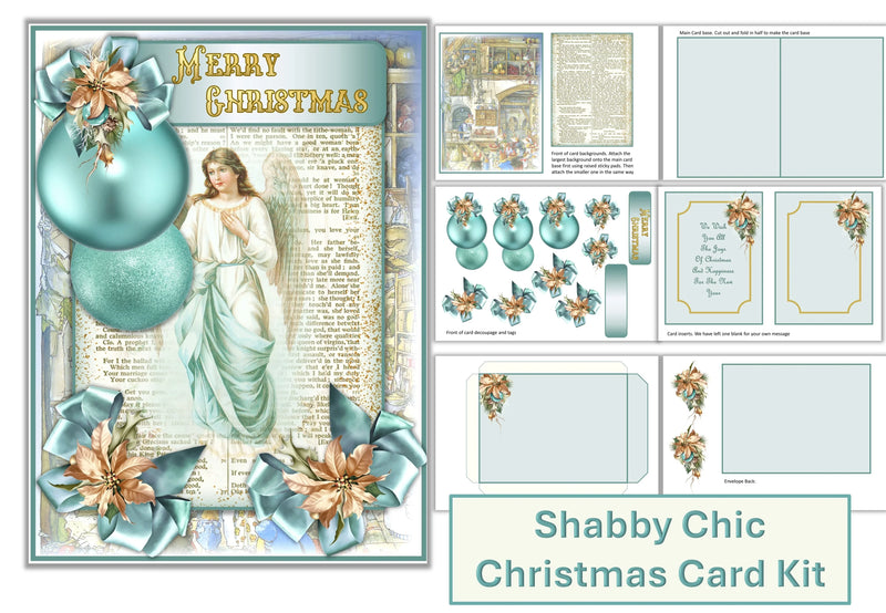 Christmas Card Making Shabby Clipart Bundle - CraftNest - Digital Crafting and Art