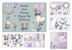 Purple Flowers Clipart Bundle - CraftNest - Digital Crafting and Art