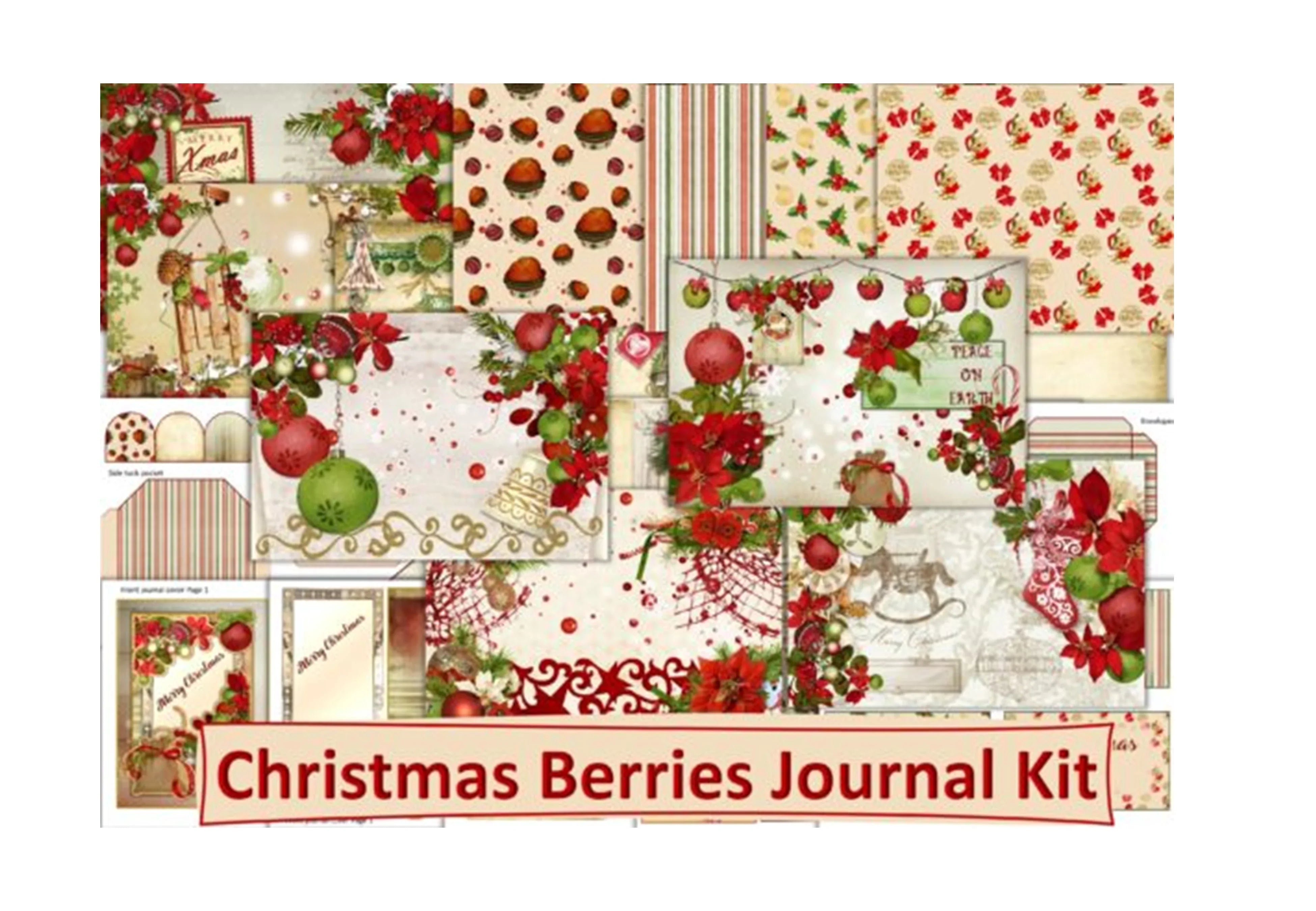 Christmas Junk Journal Clipart Bundle - CraftNest - Digital Crafting and Art