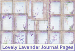Lovely Lavender Background Papers Junk Journal Bundle - CraftNest - Digital Crafting and Art