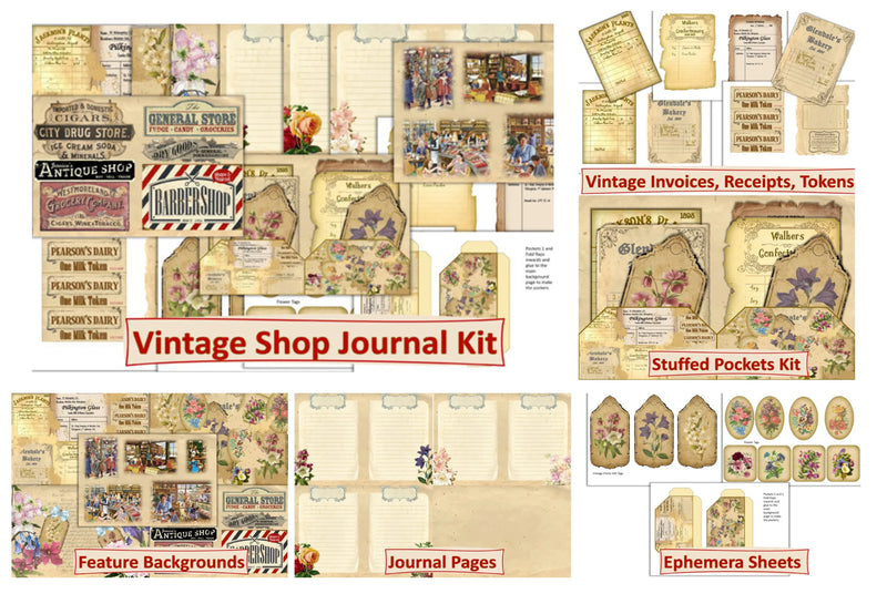 Vintage Clipart Bundle - CraftNest - Digital Crafting and Art