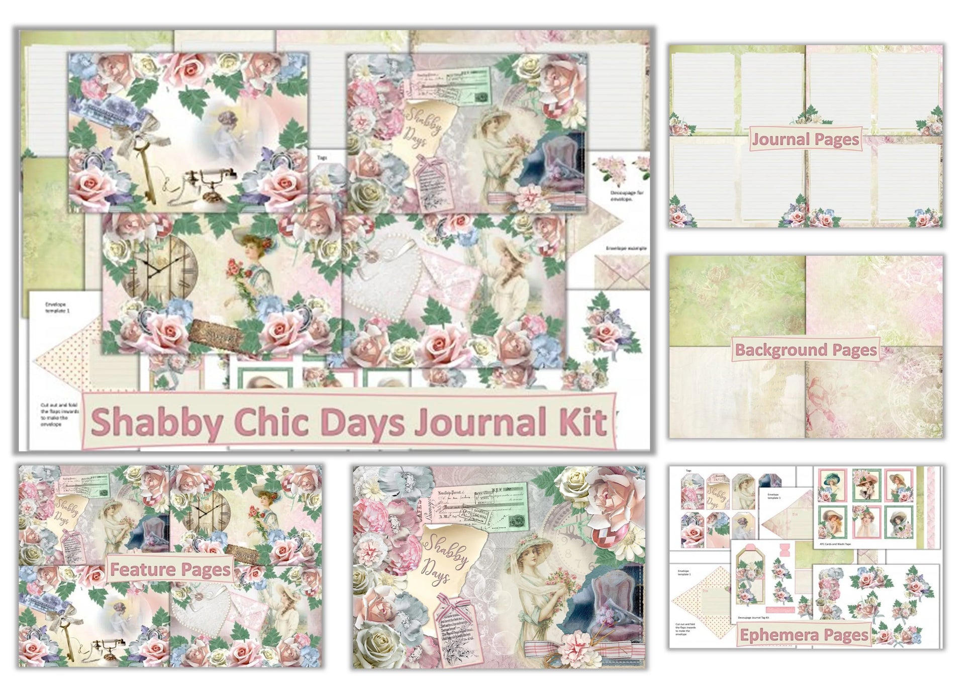 Shabby Chic Free Clipart Bundle - CraftNest - Digital Crafting and Art
