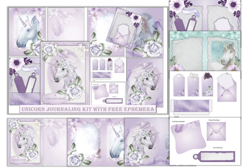 Unicorn Backgrounds Clipart Bundle - CraftNest - Digital Crafting and Art