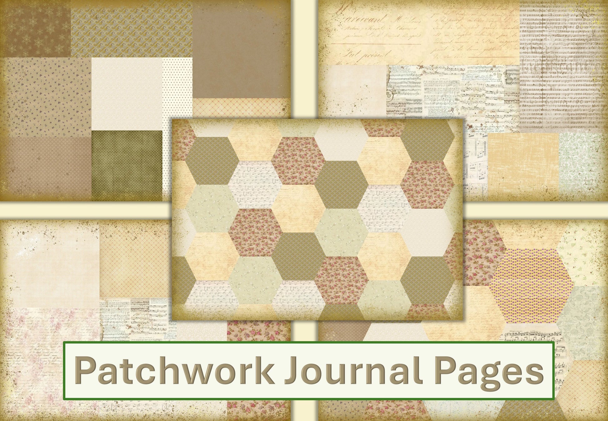Patchwork Backgrounds Clipart Bundle - CraftNest - Digital Crafting and Art