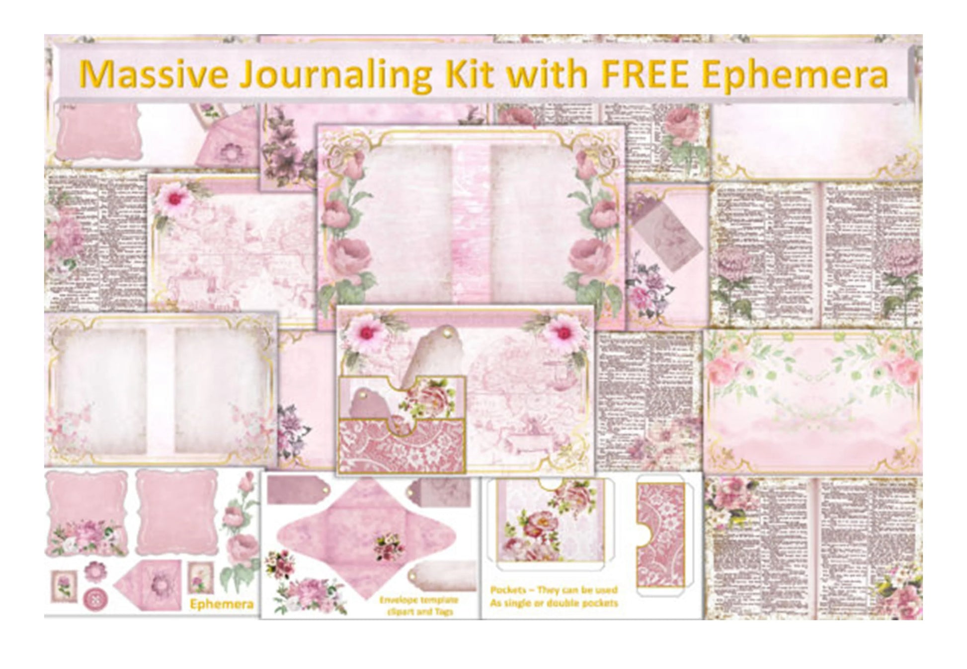 Grunge Roses Clipart Bundle - CraftNest - Digital Crafting and Art