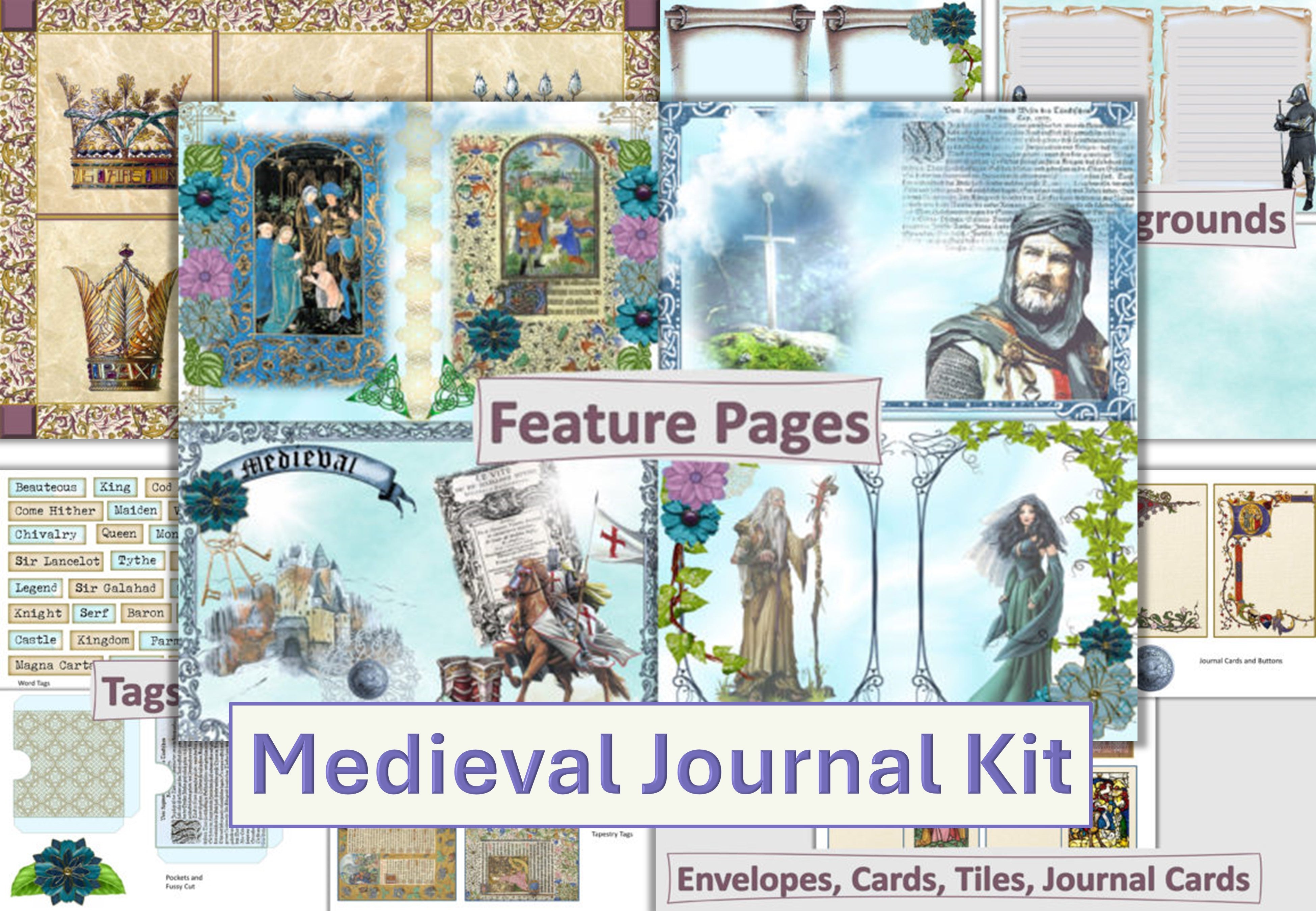Medieval Free Junk Journal Bundle - CraftNest - Digital Crafting and Art