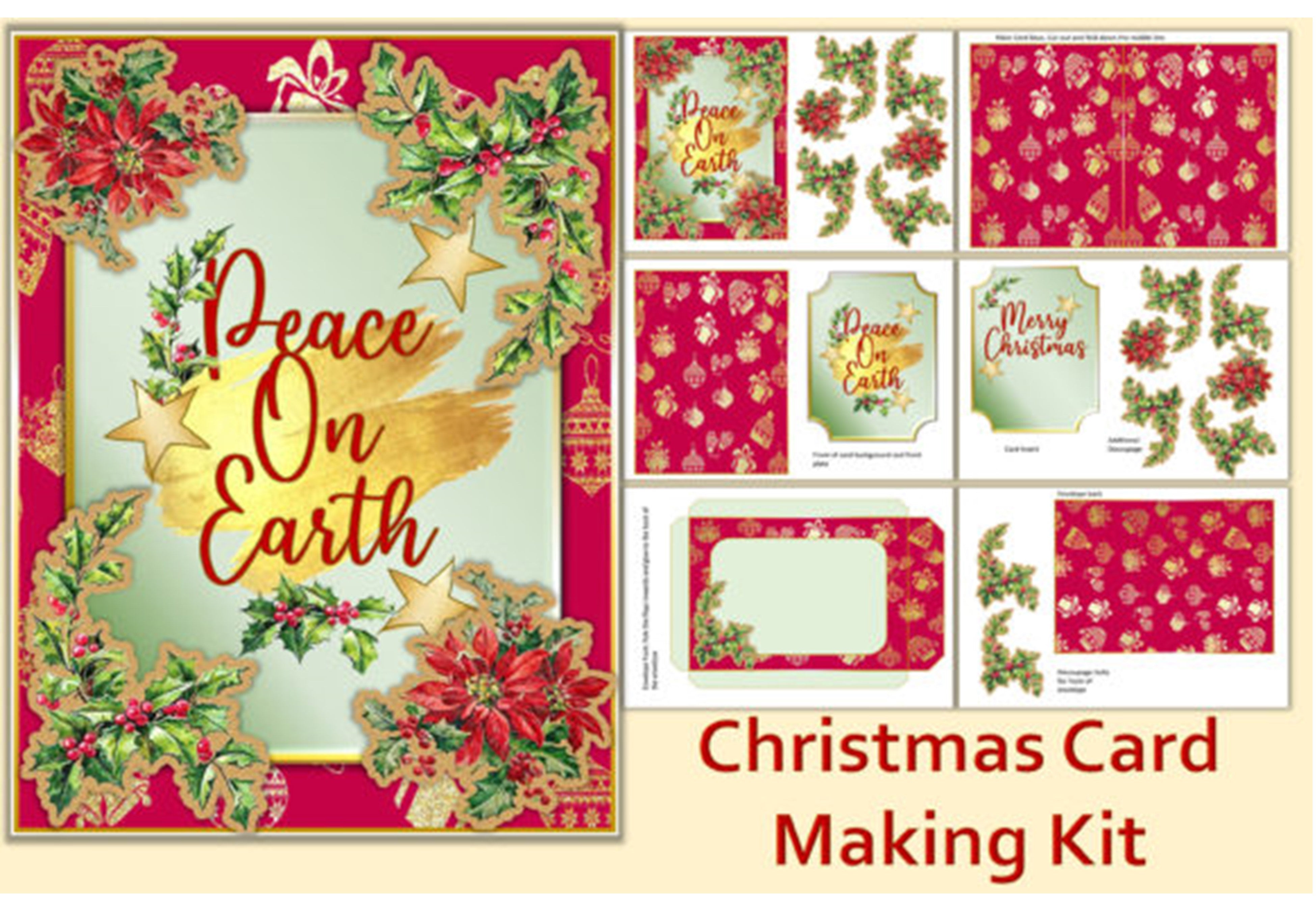 Christmas Card Making & Junk Journal Kit Bundle