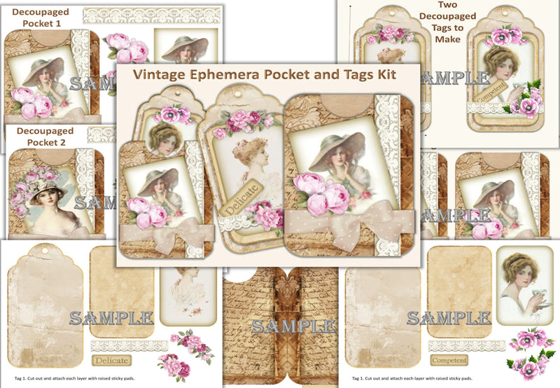 Gift Tags and Pockets Clipart Bundle - CraftNest - Digital Crafting and Art