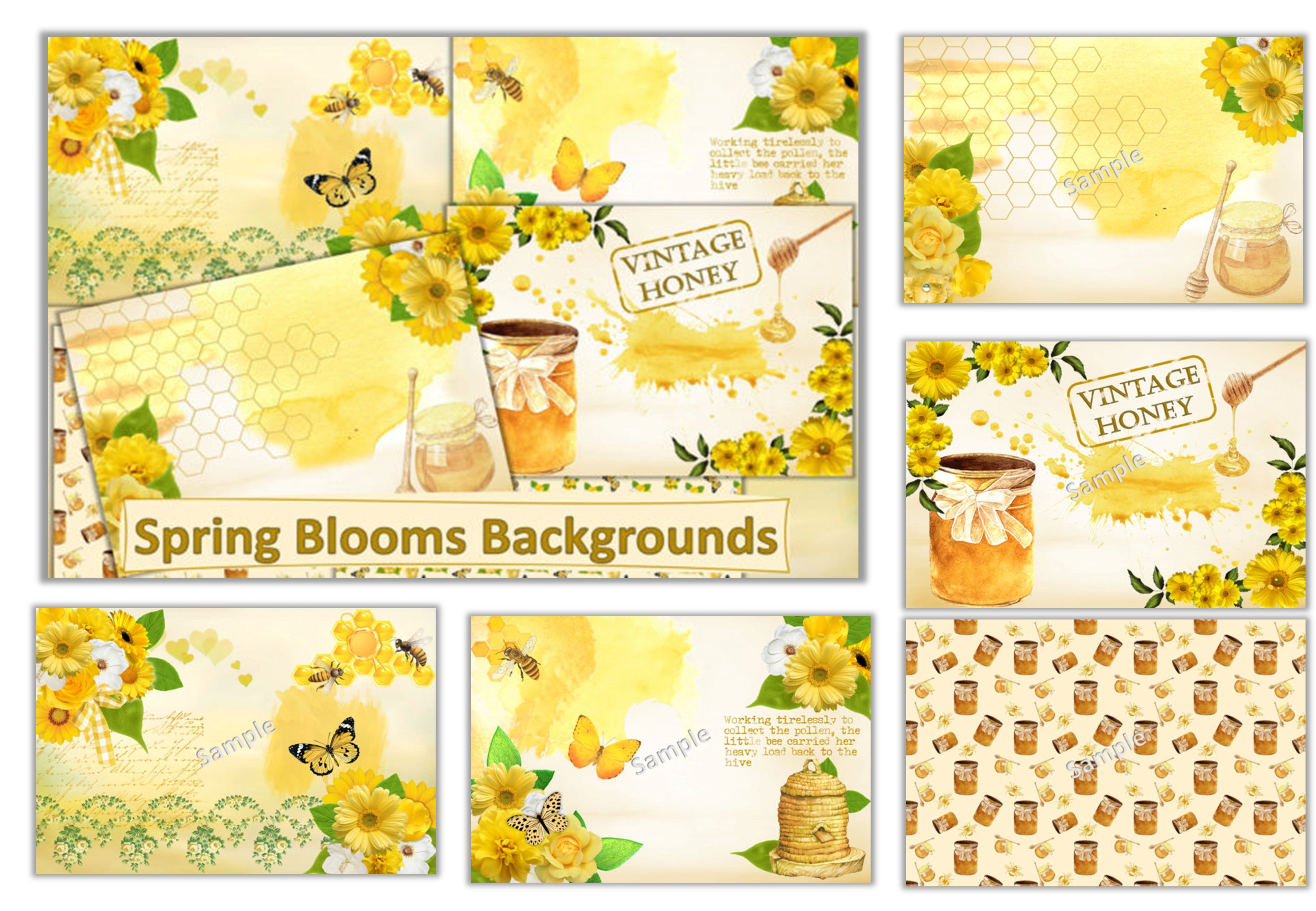 Easter Background Papers Junk Journal Bundle