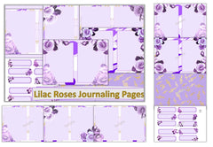 Purple Roses Backgrounds Junk Journal Bundle - CraftNest - Digital Crafting and Art