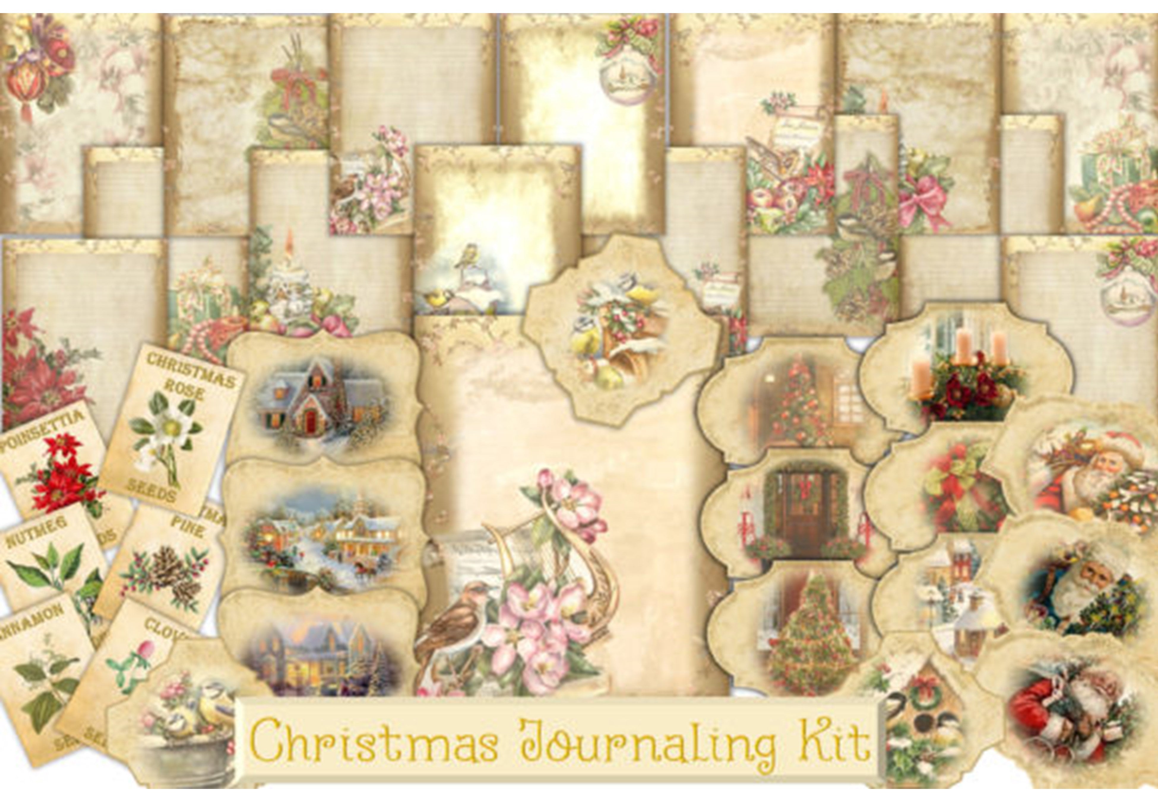 Christmas Backgrounds with Free Tags