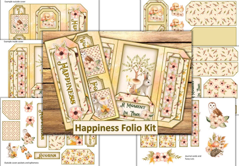 Happiness Folio and Junk Journal Bundle - CraftNest - Digital Crafting and Art