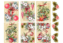 Christmas ATC Cards Clipart Bundle - CraftNest - Digital Crafting and Art