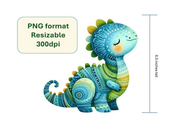 Cute Dinosaur Clipart Bundle - CraftNest - Digital Crafting and Art