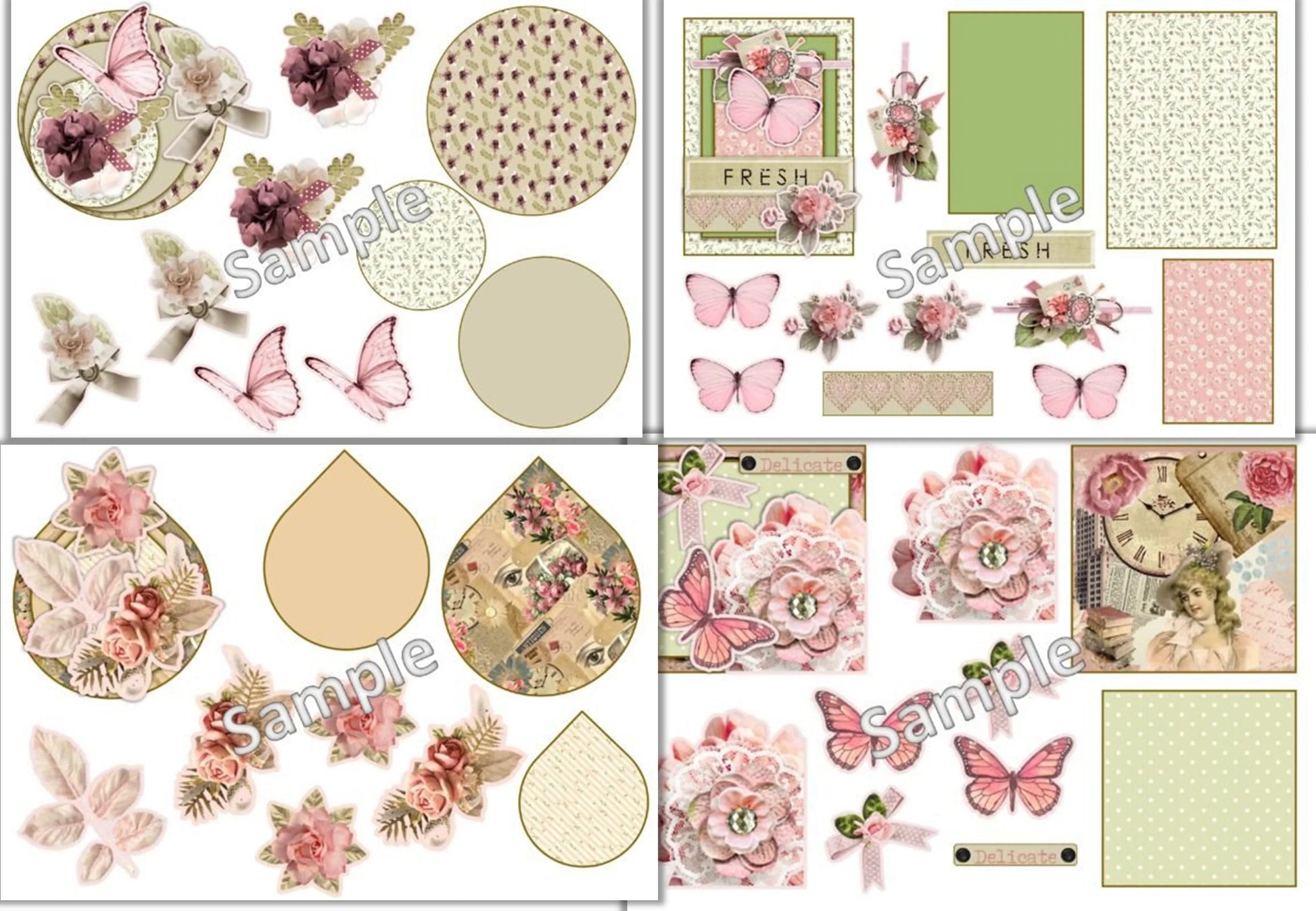 Decoupage Junk Journal Kit - CraftNest - Digital Crafting and Art