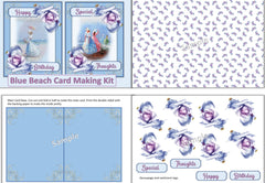 Blue Woman Card Making Clipart Bundle - CraftNest - Digital Crafting and Art
