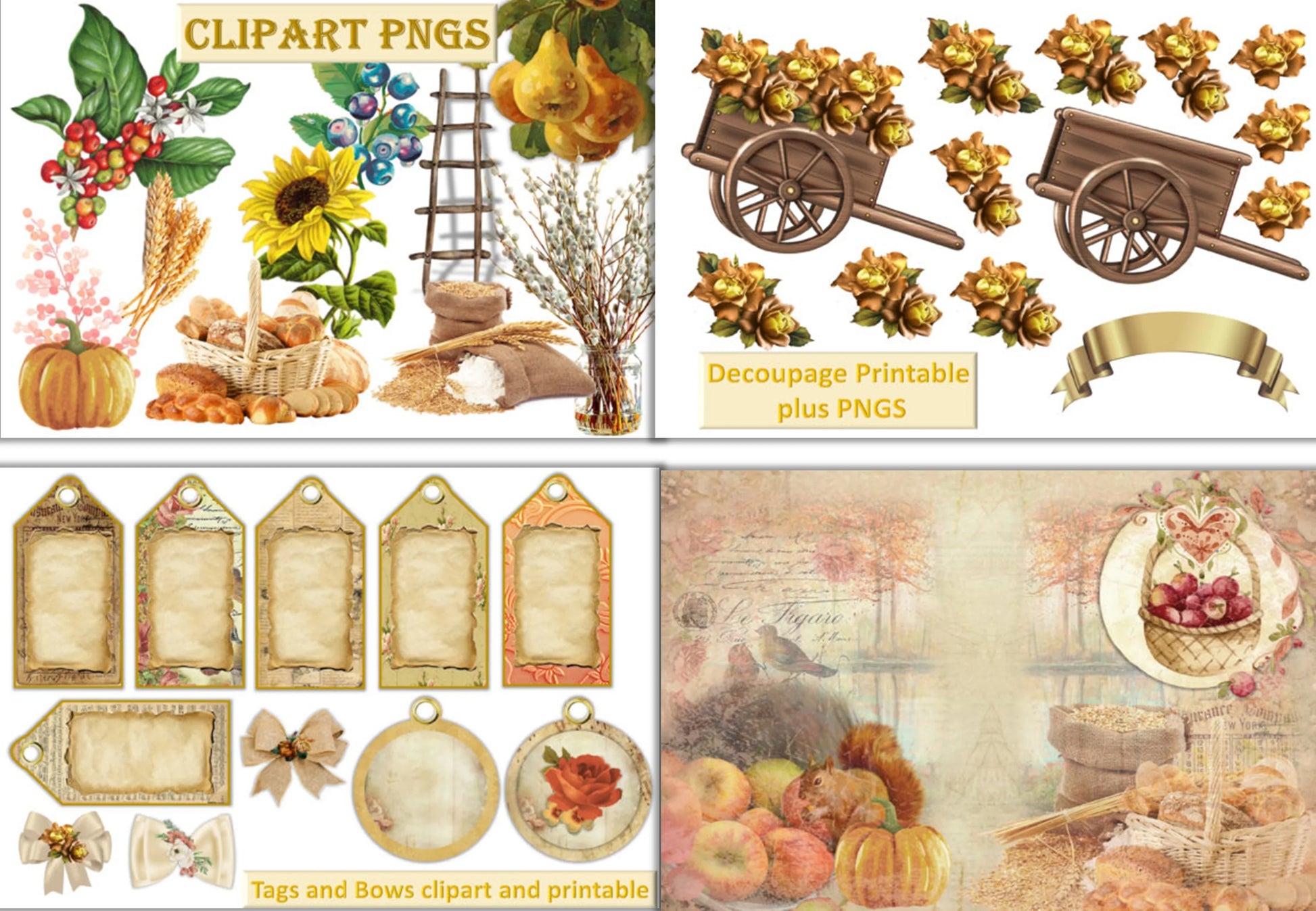 Fall Craft Clipart Bundle - CraftNest - Digital Crafting and Art