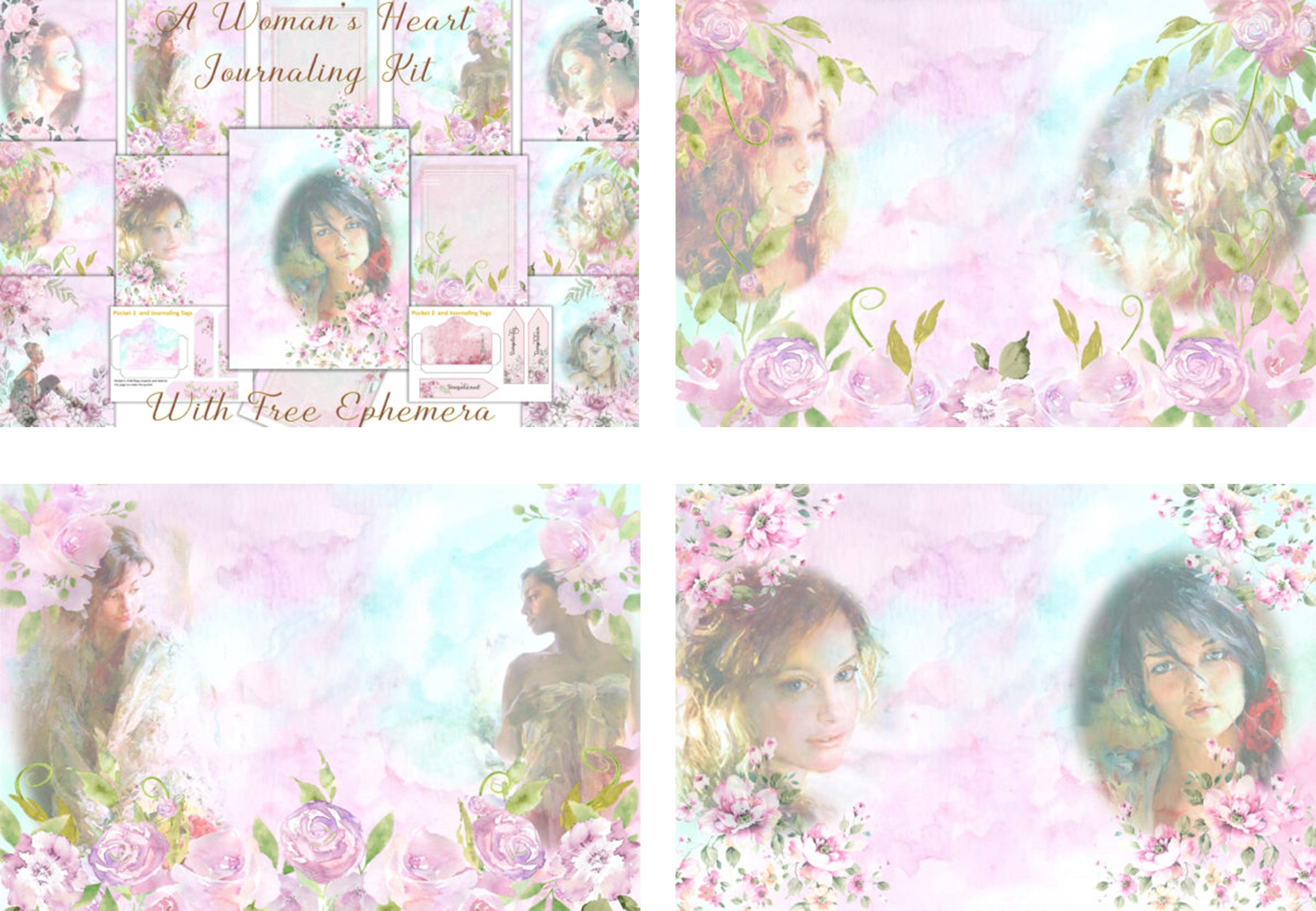 Women's Heart Clipart Bundle