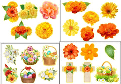 Easter Botanicals Fussy Cuts Clipart Bundle - CraftNest - Digital Crafting and Art