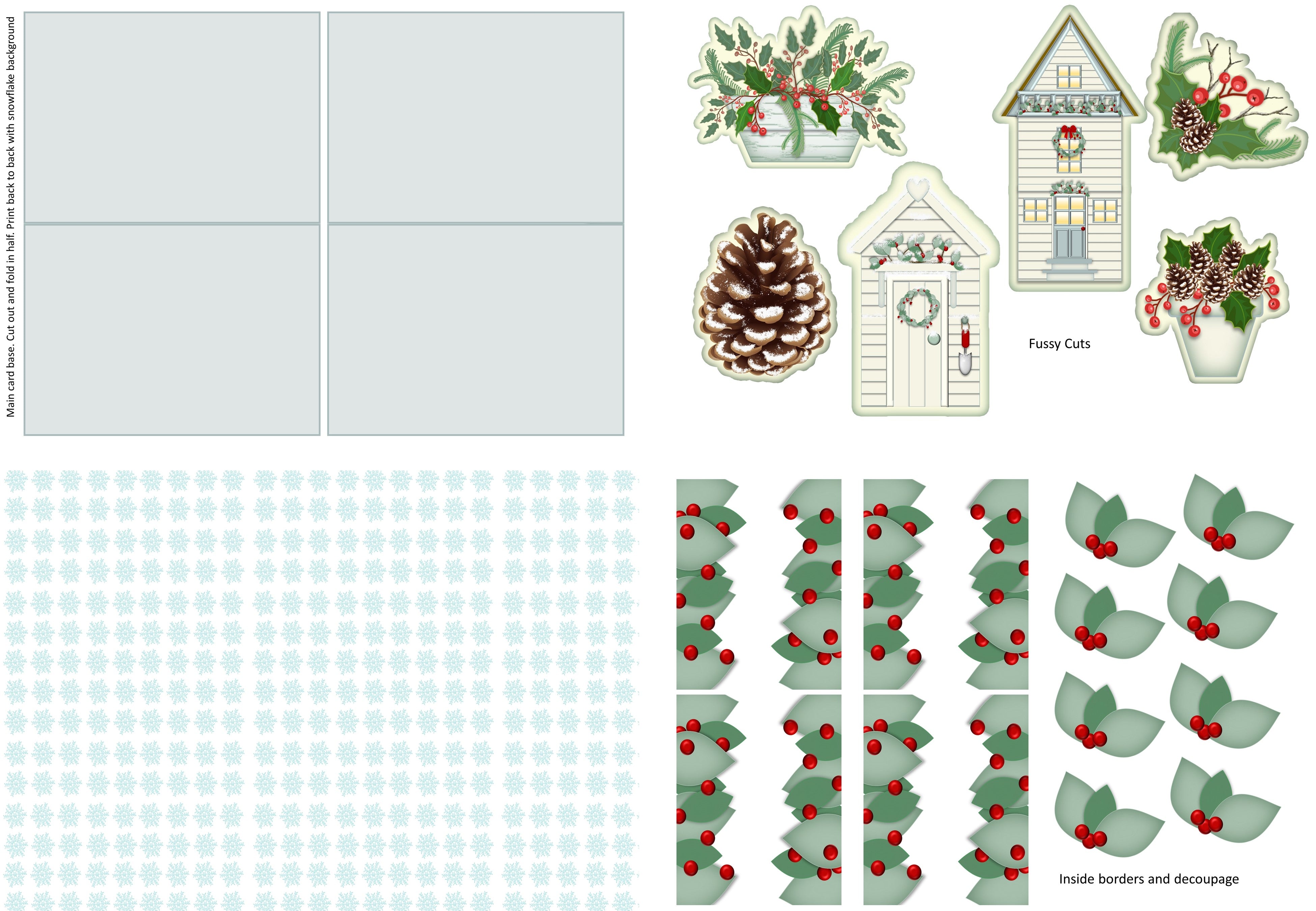 Christmas Card Making Junk Journal Kit