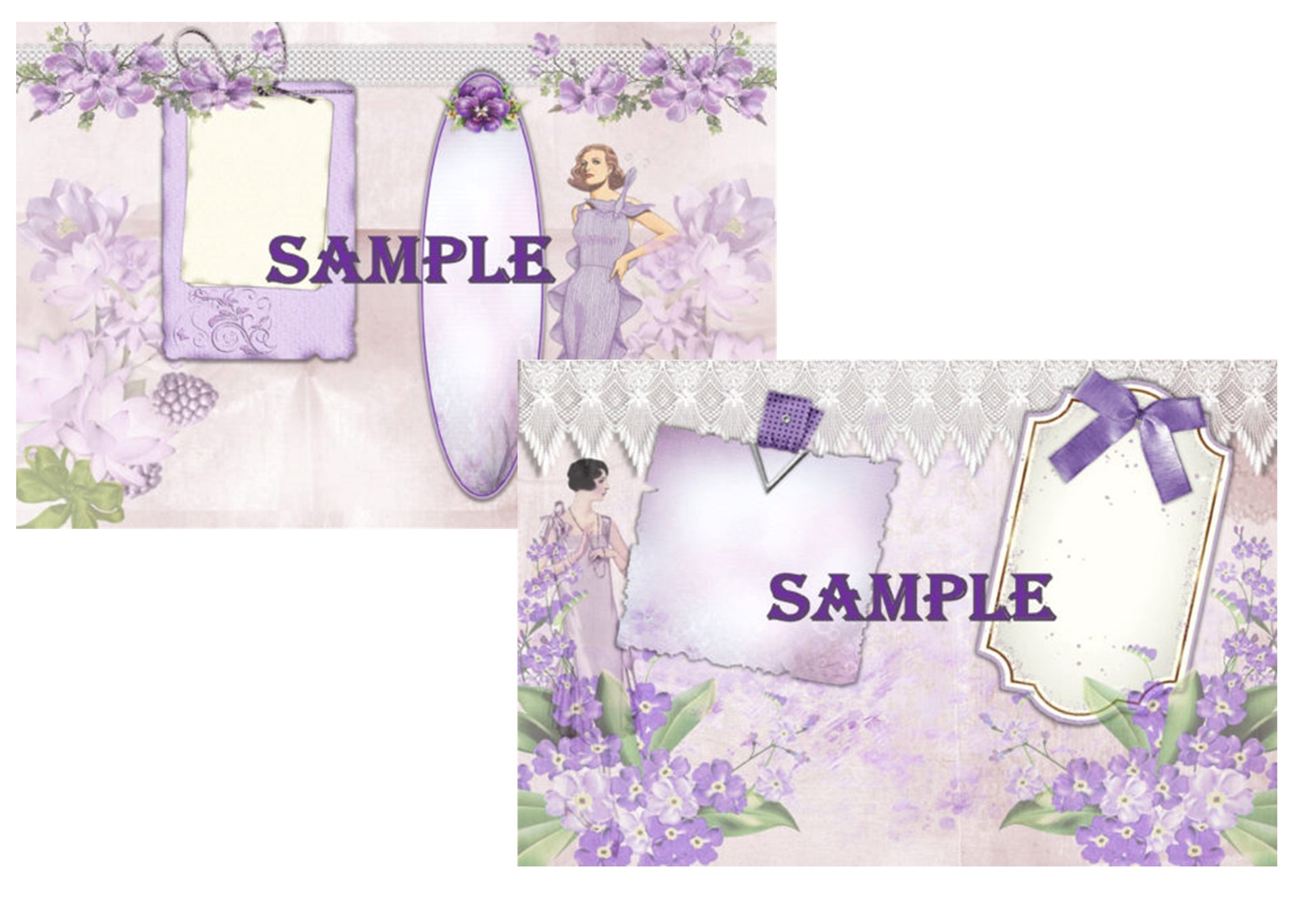 Art Deco Ladies Backgrounds Junk Journal Bundle - CraftNest - Digital Crafting and Art