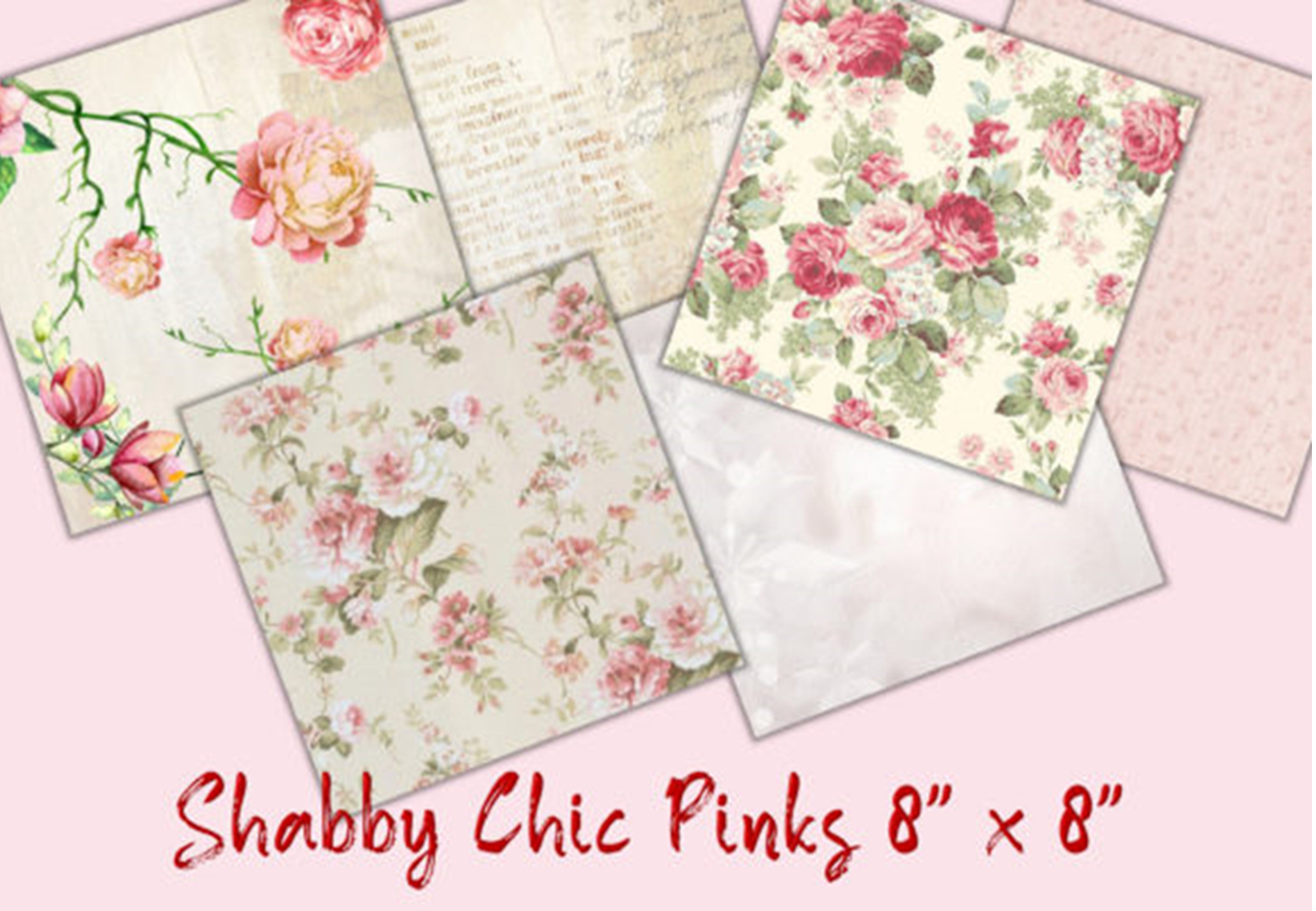 Shabby Chic Junk Journal Backgrounds Bundle - CraftNest - Digital Crafting and Art