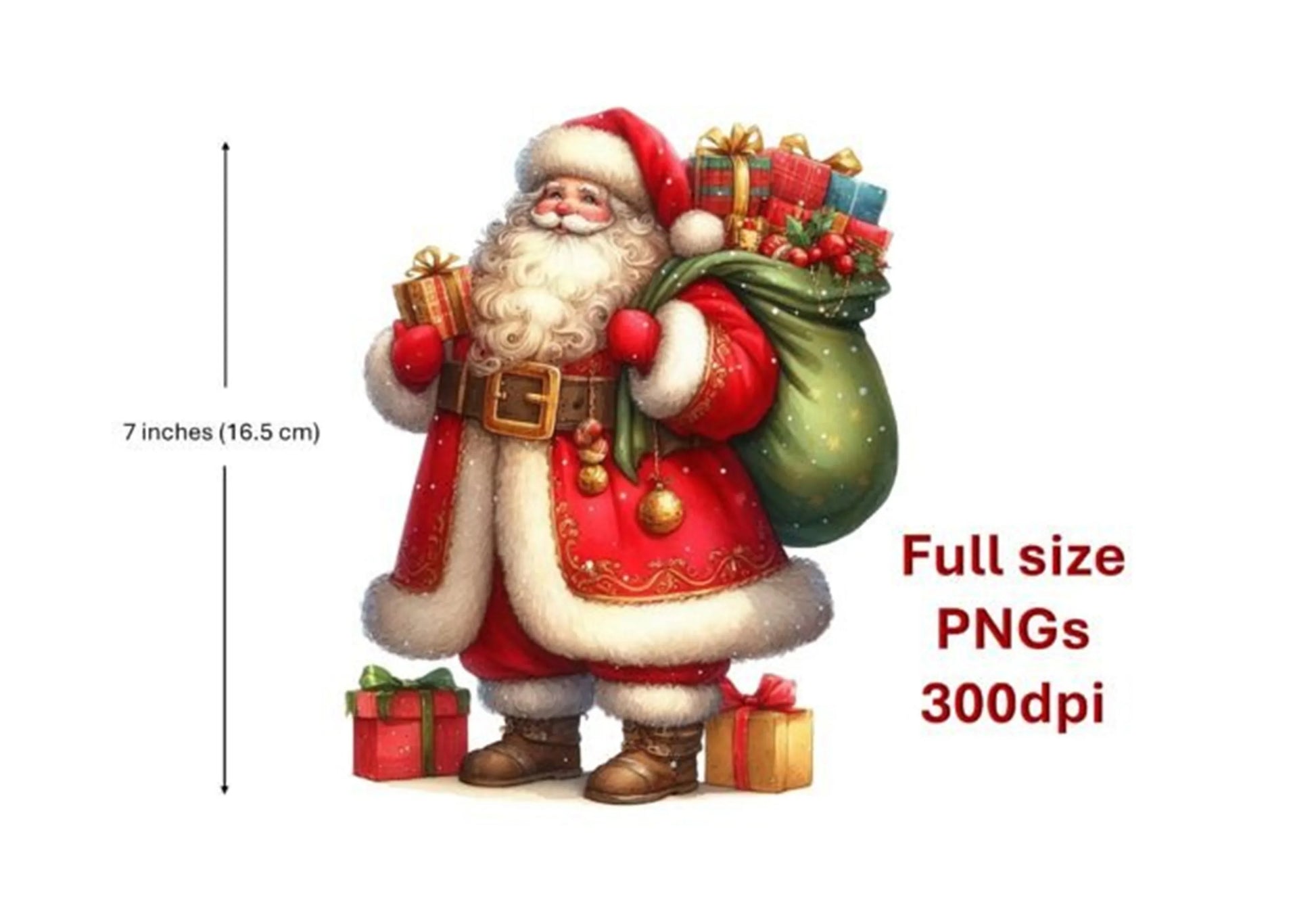 Christmas Santa Clipart Bundle - CraftNest - Digital Crafting and Art