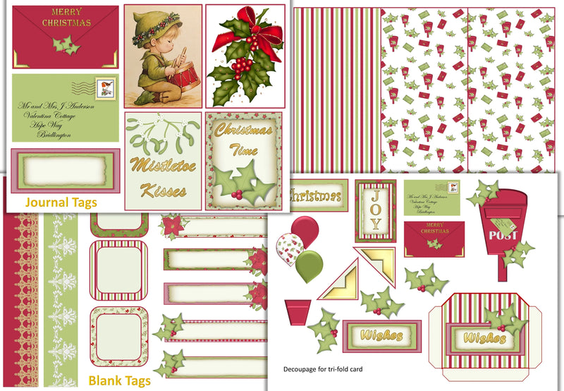 Christmas Backgrounds and Clipart Bundle - CraftNest - Digital Crafting and Art
