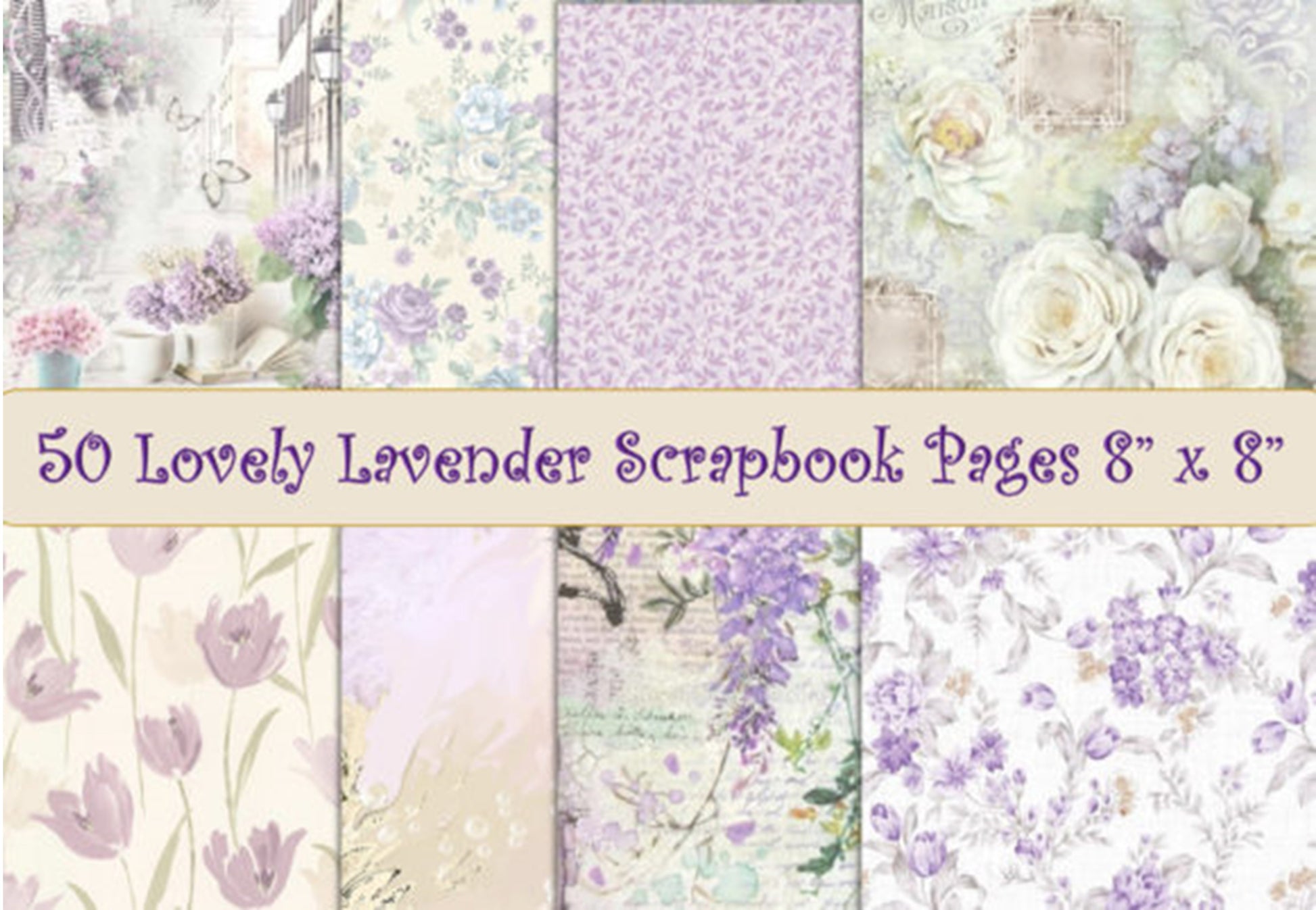 Lilac Papers and Junk Journal Clipart Bundle - CraftNest - Digital Crafting and Art