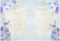 Blue Poppy Backgrounds Junk Journal Bundle - CraftNest - Digital Crafting and Art