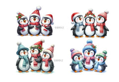 Christmas Penguin Clipart Bundle - CraftNest - Digital Crafting and Art