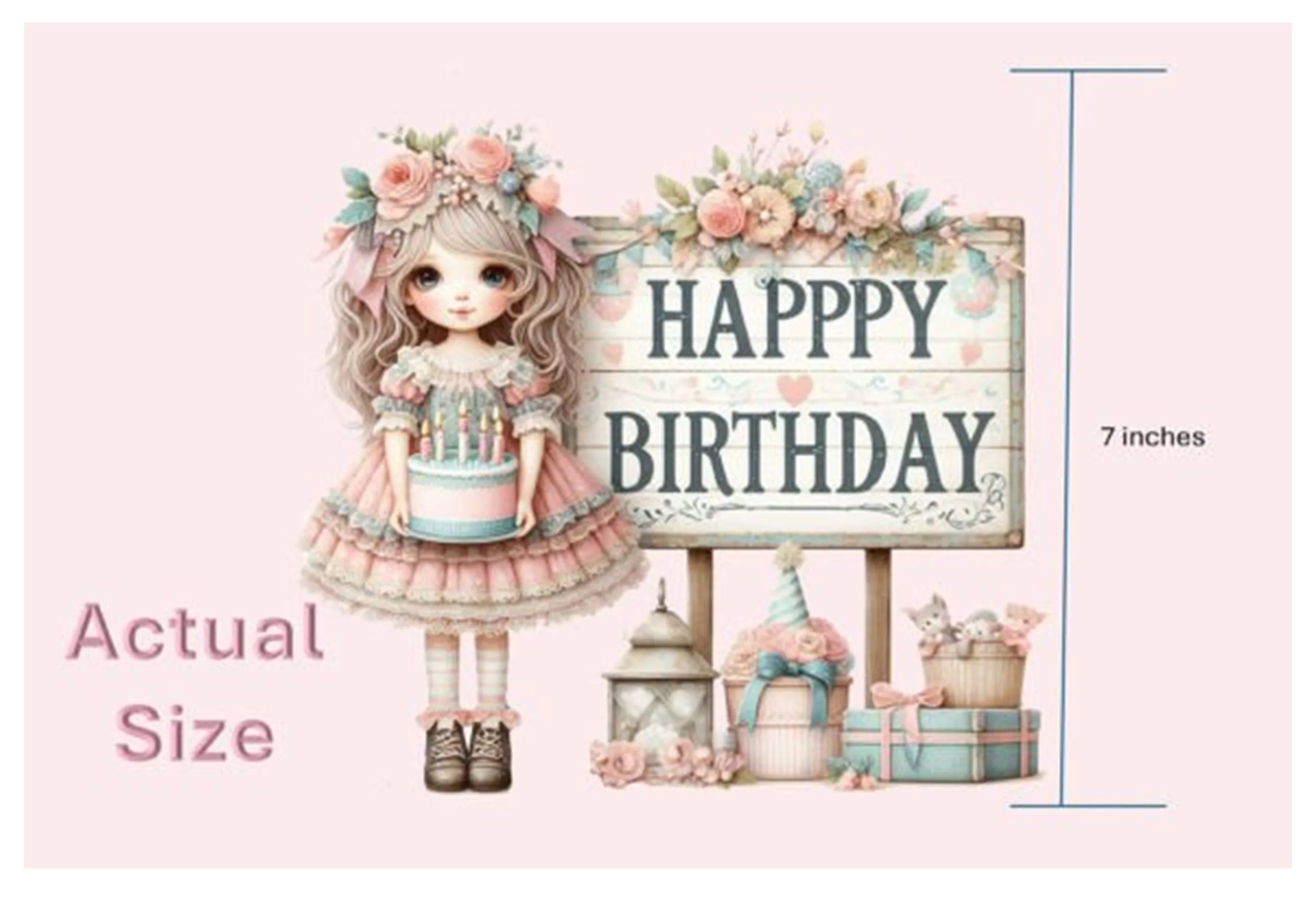 Birthday Girl Clipart Bundle - 22 Pieces - CraftNest - Digital Crafting and Art