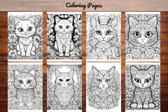 Cute Small Cat Coloring Book - CraftNest - Digital Crafting and Art