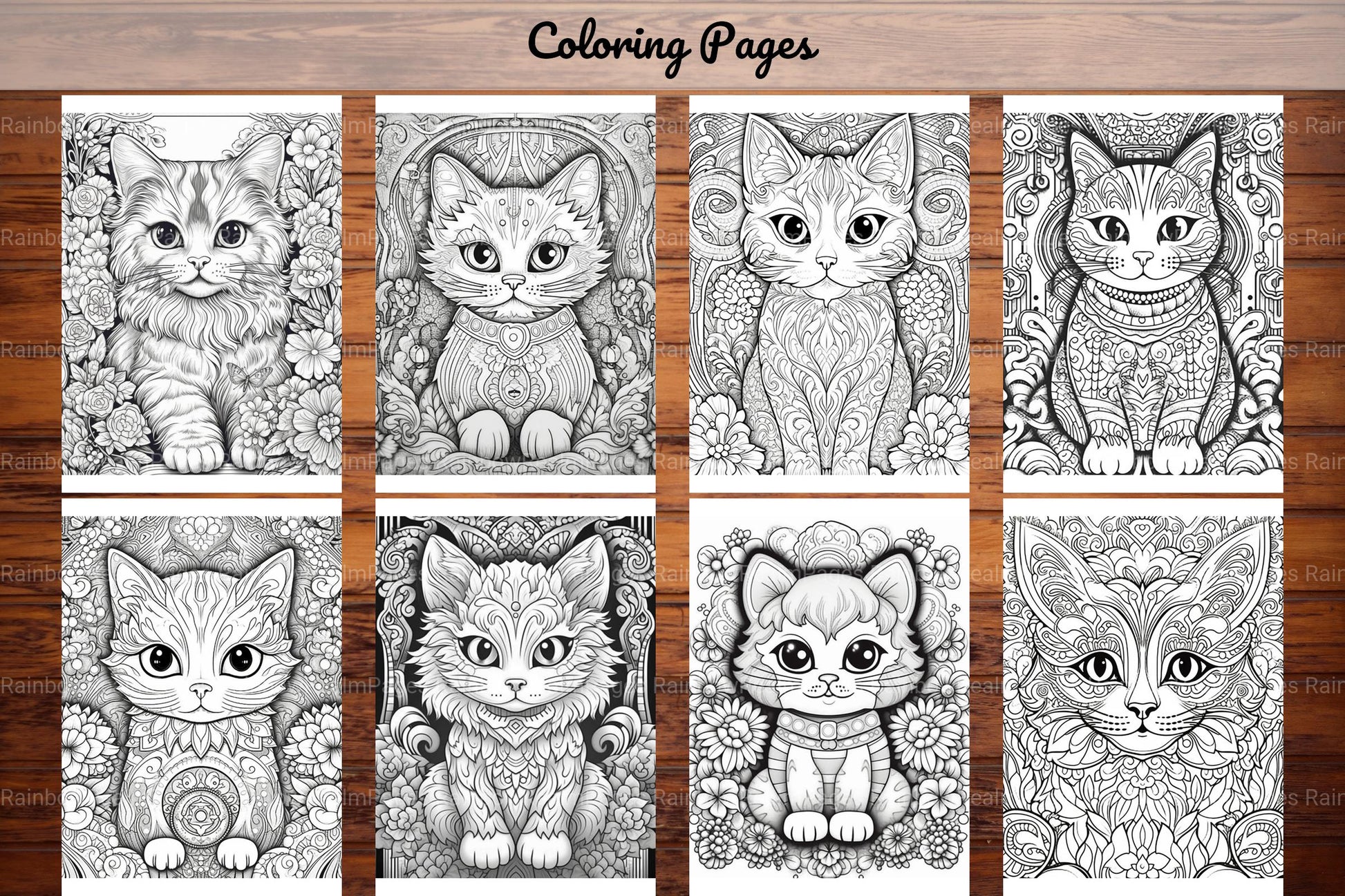 Cute Small Cat Coloring Book - CraftNest - Digital Crafting and Art