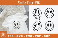 Smile Face Silhouette Clipart Bundle - CraftNest - Digital Crafting and Art