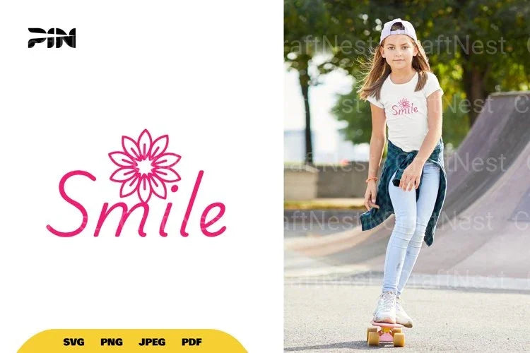 Smile Flower SVG Bundle - CraftNest - Digital Crafting and Art