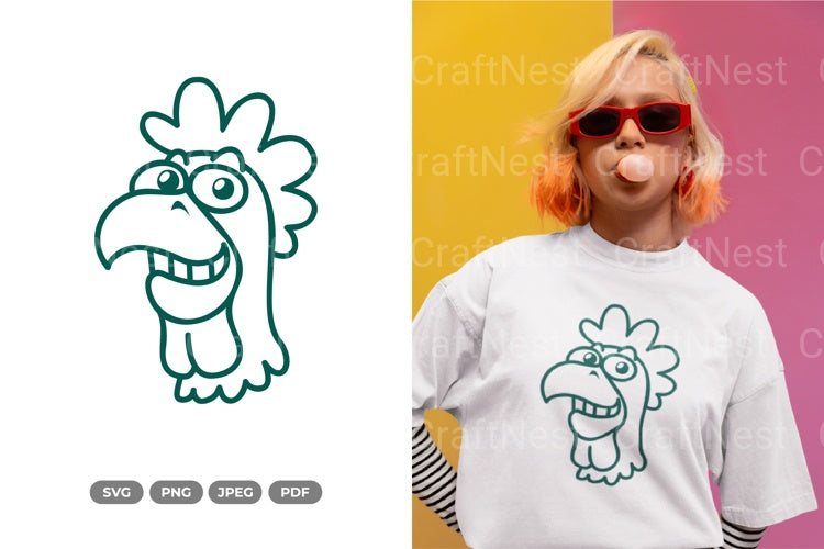 Smiling Rooster Animal SVG Bundle - CraftNest - Digital Crafting and Art