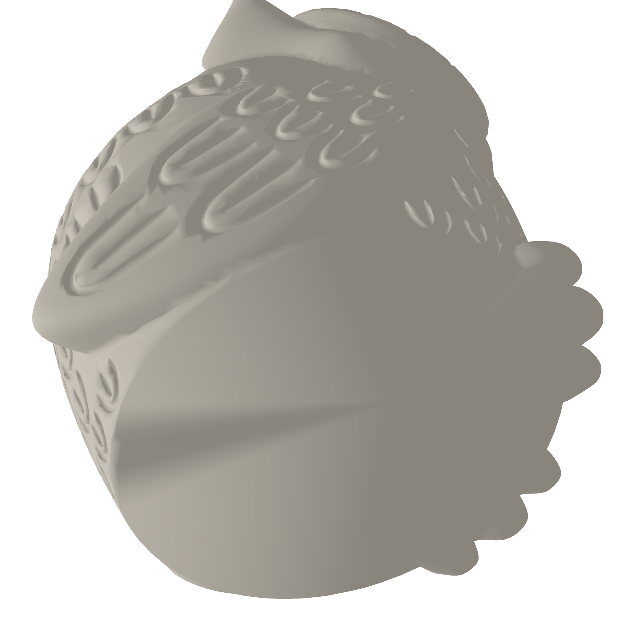 Smiling Owl Planter 3D Print STL File