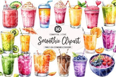 Smoothie Clipart Bundle - CraftNest - Digital Crafting and Art